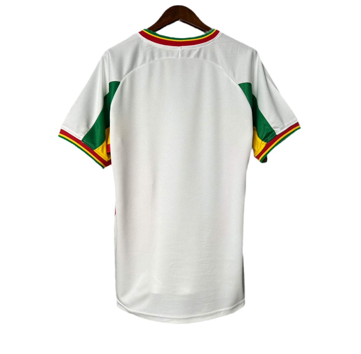 Maillot Rétro Sénégal 2002 – Blanc, Vert, Jaune & Rouge