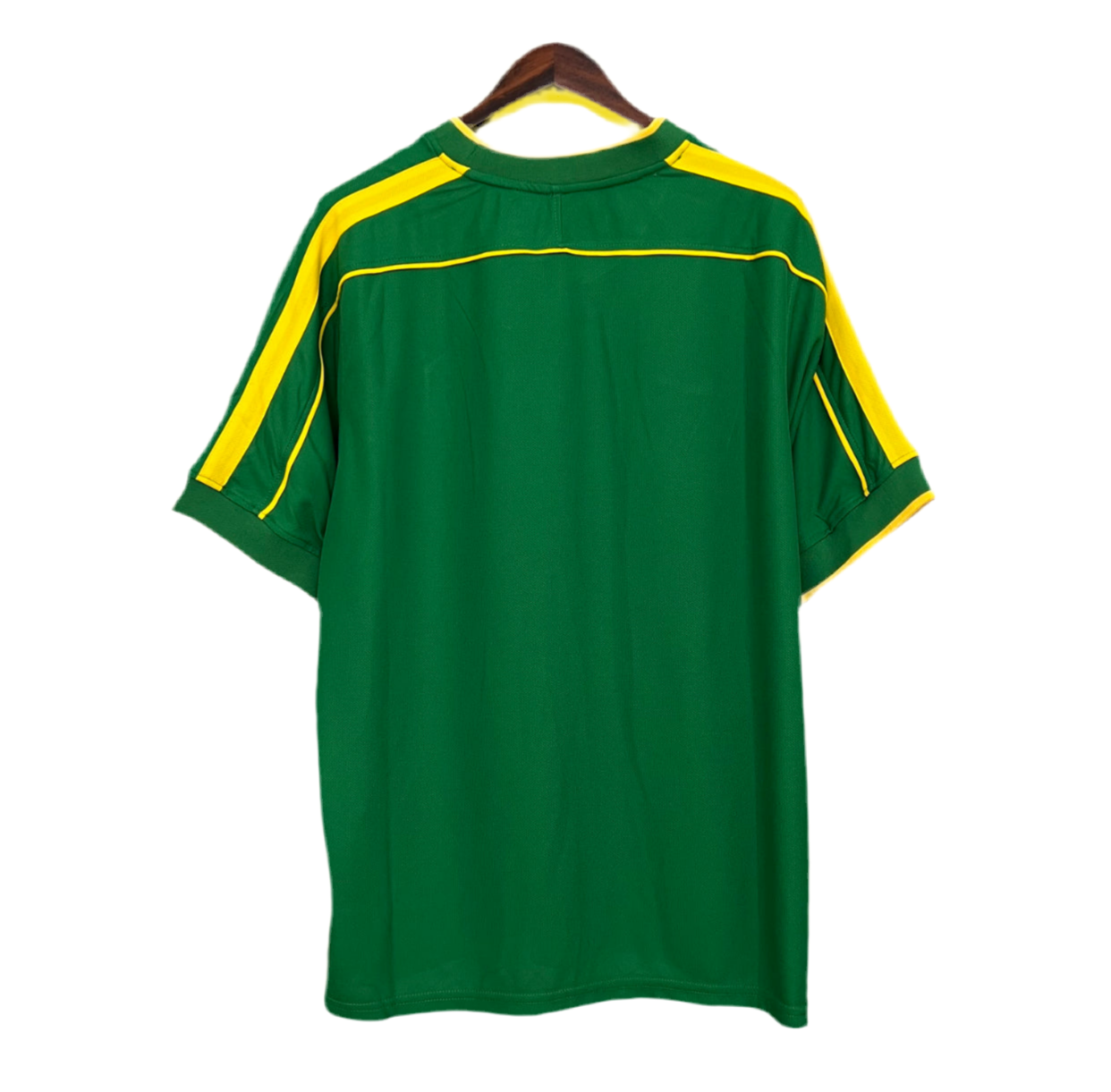 Maillot Rétro Brésil 1998 – Classique Vert & Jaune