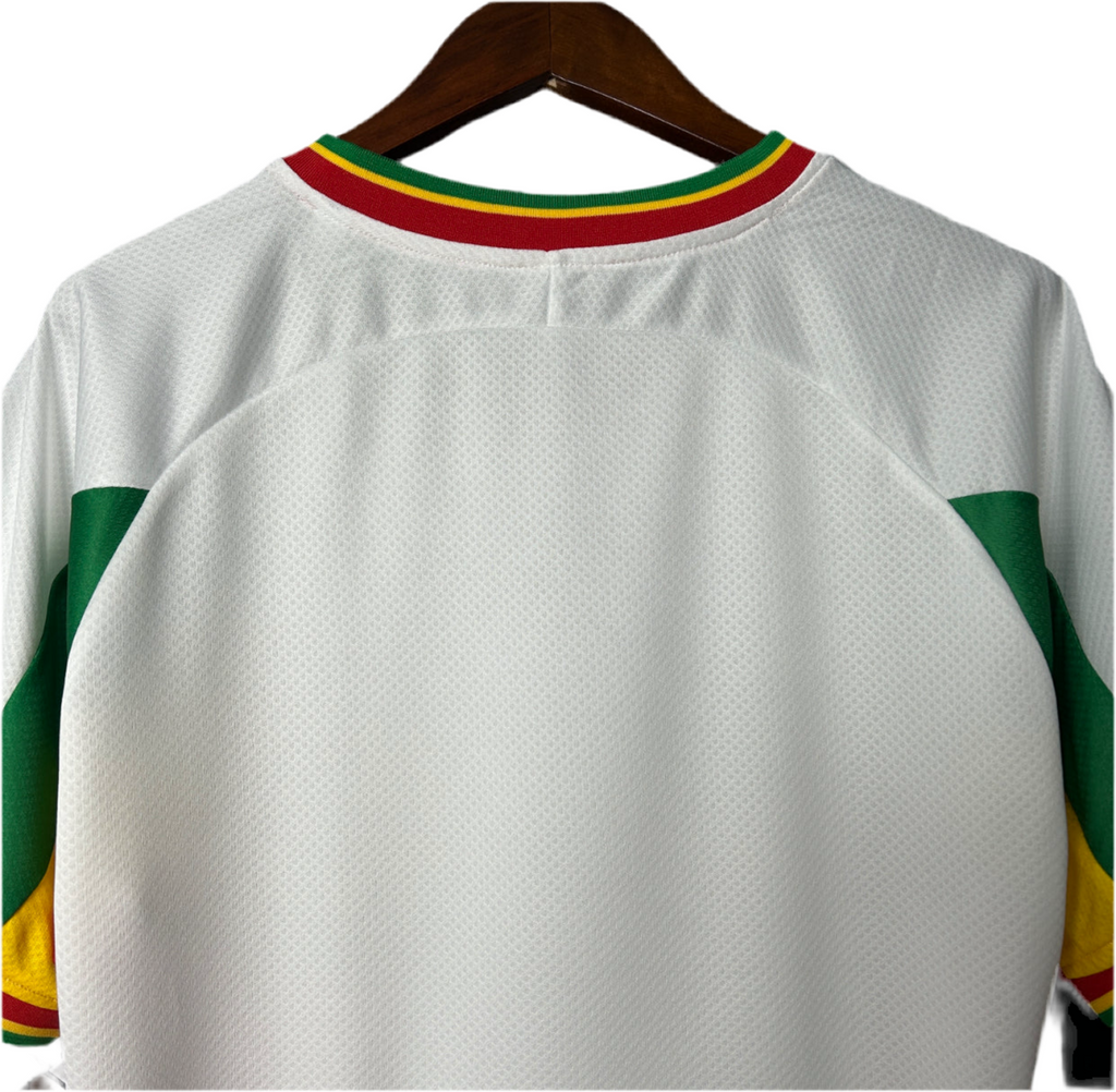 Maillot Rétro Sénégal 2002 – Blanc, Vert, Jaune & Rouge